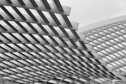 Close-up,Photo,Of,Technological,Metal,Grid,Structure.,Abstract,Black,And