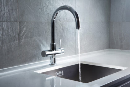 Kitchen,Water,Mixer.,Water,Tap,Made,Of,Chrome,Material