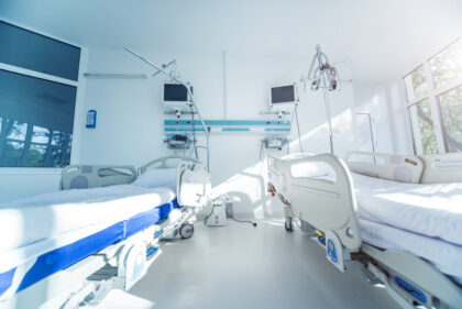 Interior,Of,Reanimation,Room,In,Modern,Clinic.,Background