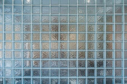 Glass,Block,Wall,Closeup,For,Background,,Transparent,Brick,Glass,Wall