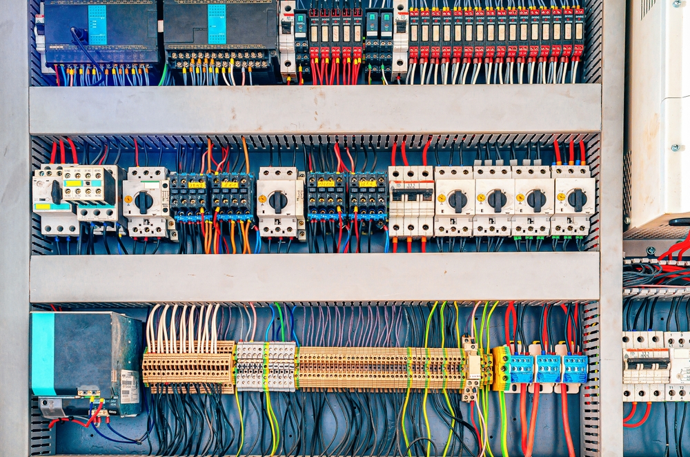 Part,Of,Production,Machine,At,A,Paving,Stone,Factory.,Control