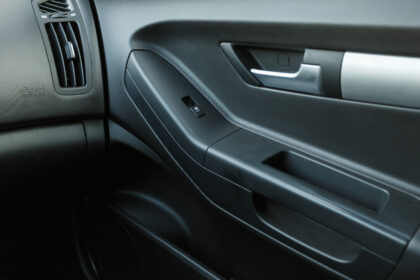 Car door inside the car