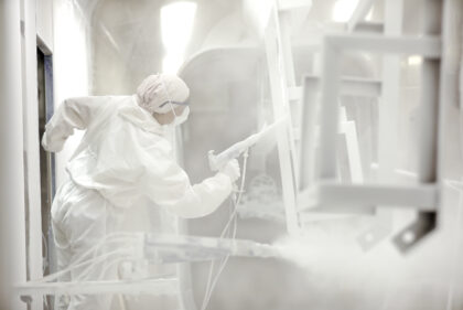 Industrial,Metal,Finishing,Powder,Coating:,Mixture,Of,Finely,Ground,Particles