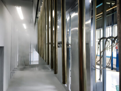 Industrial,Conveyor,Line,At,The,Factory,For,Metal,Parts.,Pretreatment