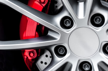 Close,Up,Of,A,Modern,Sport,Wheel,With,Red,Brake