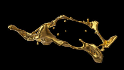 Gold splash
