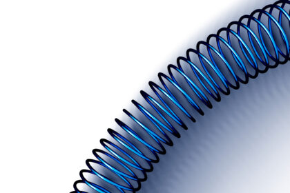 Pile of metal springs and coils